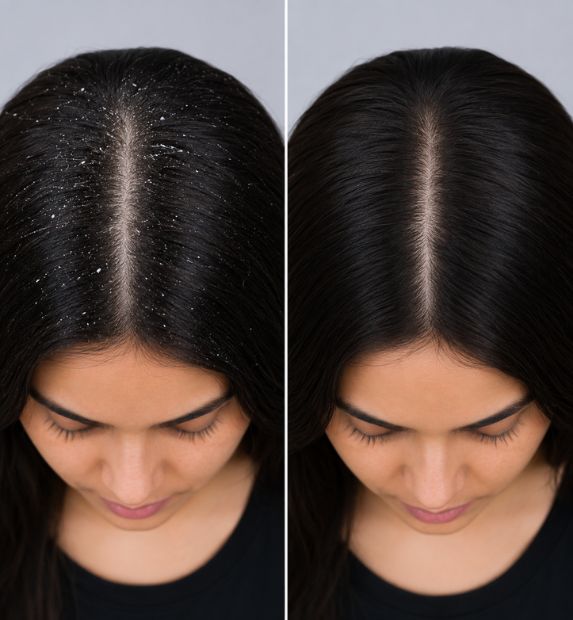 Dandruff treatment results