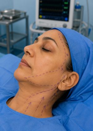 Face lift surgery