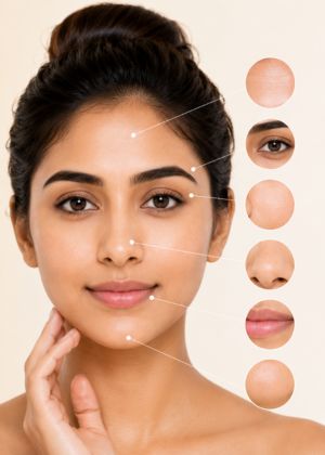 Glow Medifacial Treatment areas