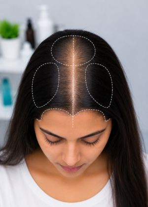hair fall areas