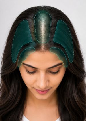 Hair growth treatment areas