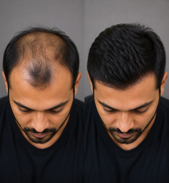 Hair loss treatment results