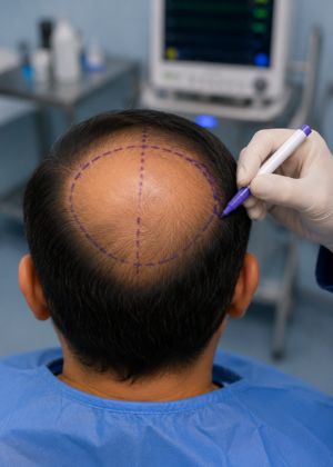 Hair loss treatment areas