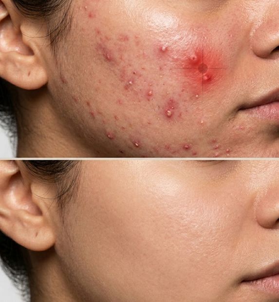 face acne and scar