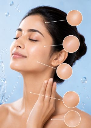 Rehydration Medifacial Treatment areas
